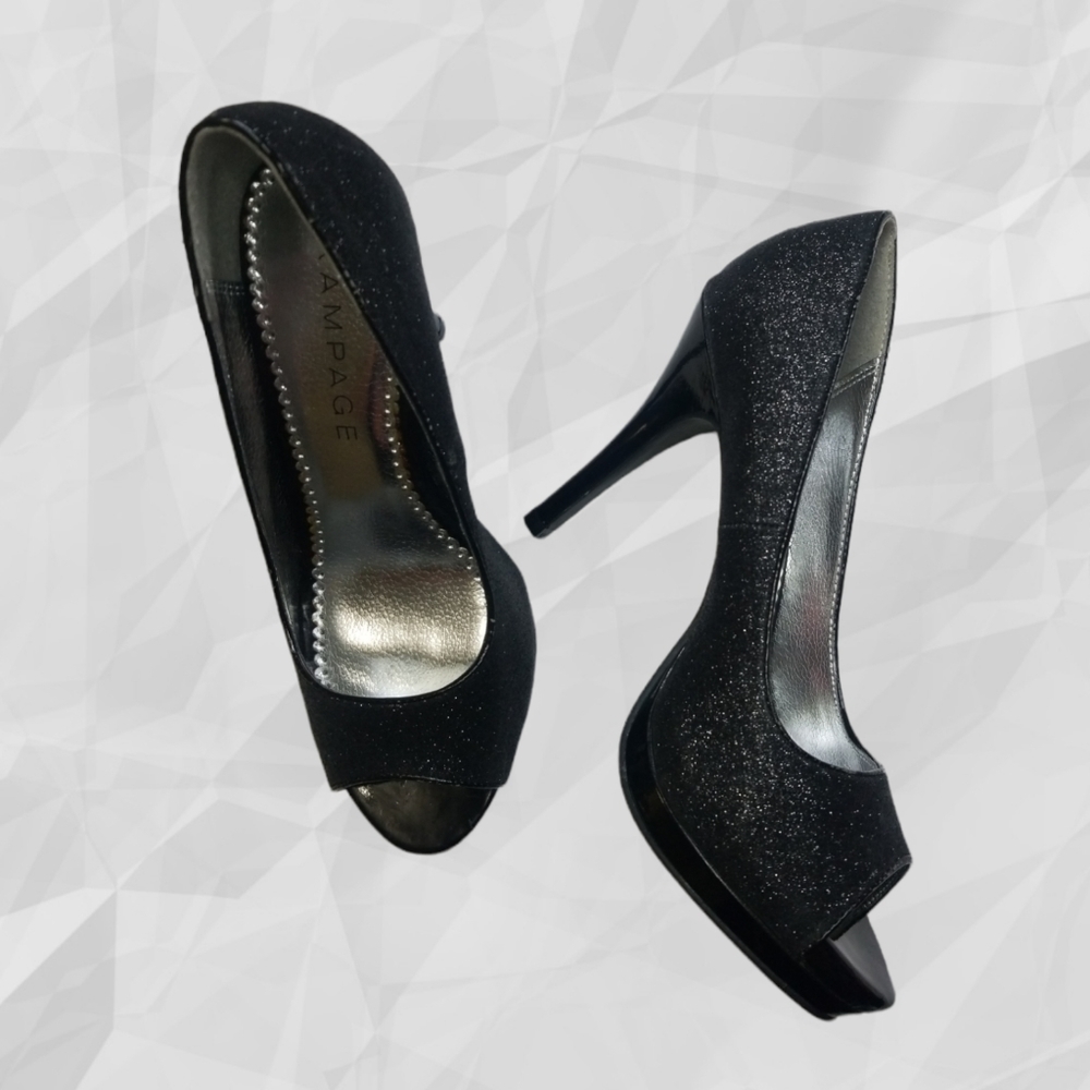 Rampage Peep Toe Heels 7.5
